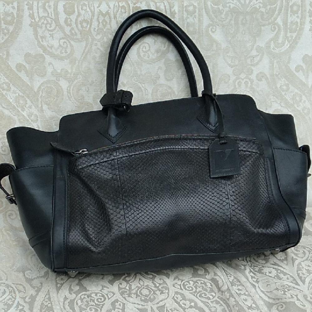 Reed Kraoff Leather Python Tote Bag - image 1